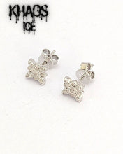 Cargar imagen en el visor de la galería, Aros moissanita estrella 2 par