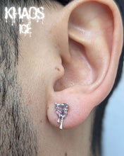 Cargar imagen en el visor de la galería, Aros corazón goteando zirconia cubica par