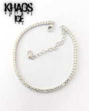 Cargar imagen en el visor de la galería, Pulsera tennis zirconia cubica blanca 19 cm/2 mm