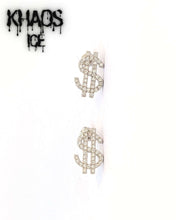 Cargar imagen en el visor de la galería, Aros dollar zirconia cubica par