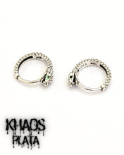 Cargar imagen en el visor de la galería, Aro argolla serpiente par