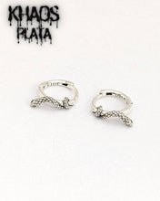 Cargar imagen en el visor de la galería, Aros argolla serpiente 3 par