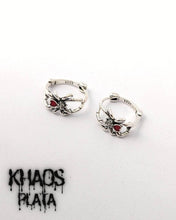 Cargar imagen en el visor de la galería, Aros argolla araña par