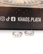 Cargar imagen en el visor de la galería, Aros argolla espinas par