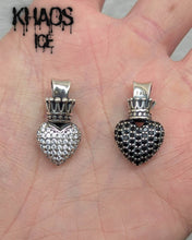 Cargar imagen en el visor de la galería, Colgante corazón zirconia cúbica