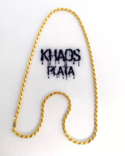 Cargar imagen en el visor de la galería, Cadena turbillon 3.3 mm/50 cm acabado en oro 18k