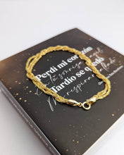 Cargar imagen en el visor de la galería, Trenzada Acabado en Oro 18 k