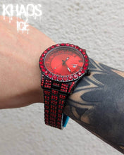 Cargar imagen en el visor de la galería, Reloj zirconia cubica roja