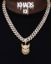 Cargar imagen en el visor de la galería, Colgante bulldog francés moissanita