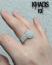 Cargar imagen en el visor de la galería, Anillo redondo baguette moissanita