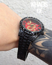 Cargar imagen en el visor de la galería, Reloj snake zirconia cubica negro