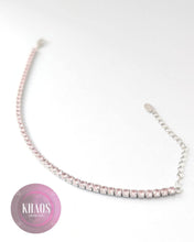 Cargar imagen en el visor de la galería, Pulsera Tennis zirconia cubica rosa 3 MM