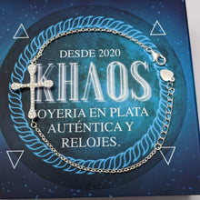 Cargar imagen en el visor de la galería, Pulsera cruz con zircones