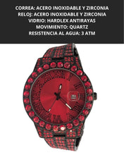 Cargar imagen en el visor de la galería, Reloj zirconia cubica roja