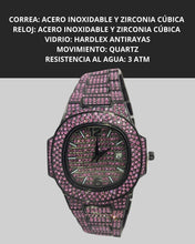Cargar imagen en el visor de la galería, Reloj zirconia cubica rosa