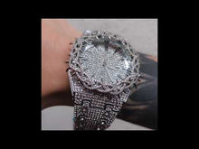 Cargar y reproducir el video en el visor de la galería, Reloj espinas zirconia cubica