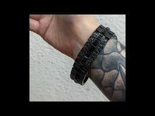 Cargar y reproducir el video en el visor de la galería, Reloj zirconia cubica negro