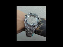 Cargar y reproducir el video en el visor de la galería, Reloj cruces zirconia cubica