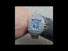 Cargar y reproducir el video en el visor de la galería, Reloj zirconia cubica blanco