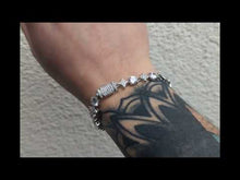 Cargar y reproducir el video en el visor de la galería, Brazalete estrellas zirconia cubica 10 mm