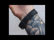 Cargar y reproducir el video en el visor de la galería, Reloj snake zirconia cubica negro