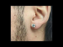 Cargar y reproducir el video en el visor de la galería, Redondos Moissanita 6 MM