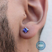 Cargar imagen en el visor de la galería, Cuadrado Pequeño Color Purpura Par