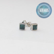 Cargar imagen en el visor de la galería, Cuadrado Con Marco Color Esmeralda Par