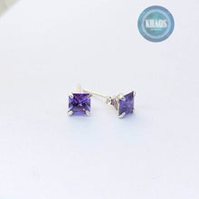 Cargar imagen en el visor de la galería, Cuadrado Pequeño Color Purpura Par