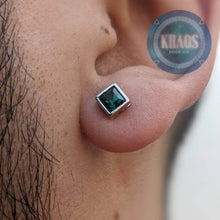 Cargar imagen en el visor de la galería, Cuadrado Con Marco Color Esmeralda Par