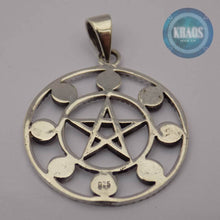 Cargar imagen en el visor de la galería, Colgante fases de la luna