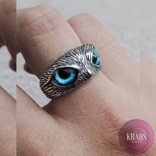 Cargar imagen en el visor de la galería, Anillo búho ajustable
