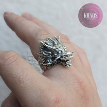Cargar imagen en el visor de la galería, Anillo dragón ajustable 2