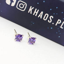 Cargar imagen en el visor de la galería, Cuadrado Pequeño Color Purpura Par
