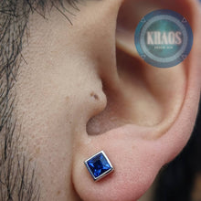 Cargar imagen en el visor de la galería, Cuadrado con Marco Color Zafiro Par