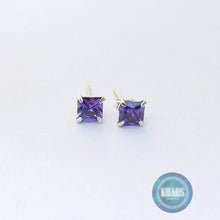 Cargar imagen en el visor de la galería, Cuadrado Pequeño Color Purpura Par