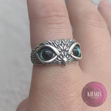 Cargar imagen en el visor de la galería, Anillo búho ajustable 2