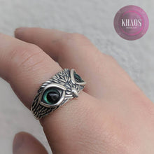 Cargar imagen en el visor de la galería, Anillo búho ajustable 2