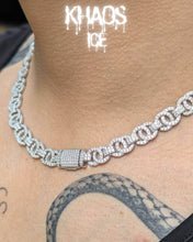 Cargar imagen en el visor de la galería, Cadena Gu-cci zirconia cubica 10 MM
