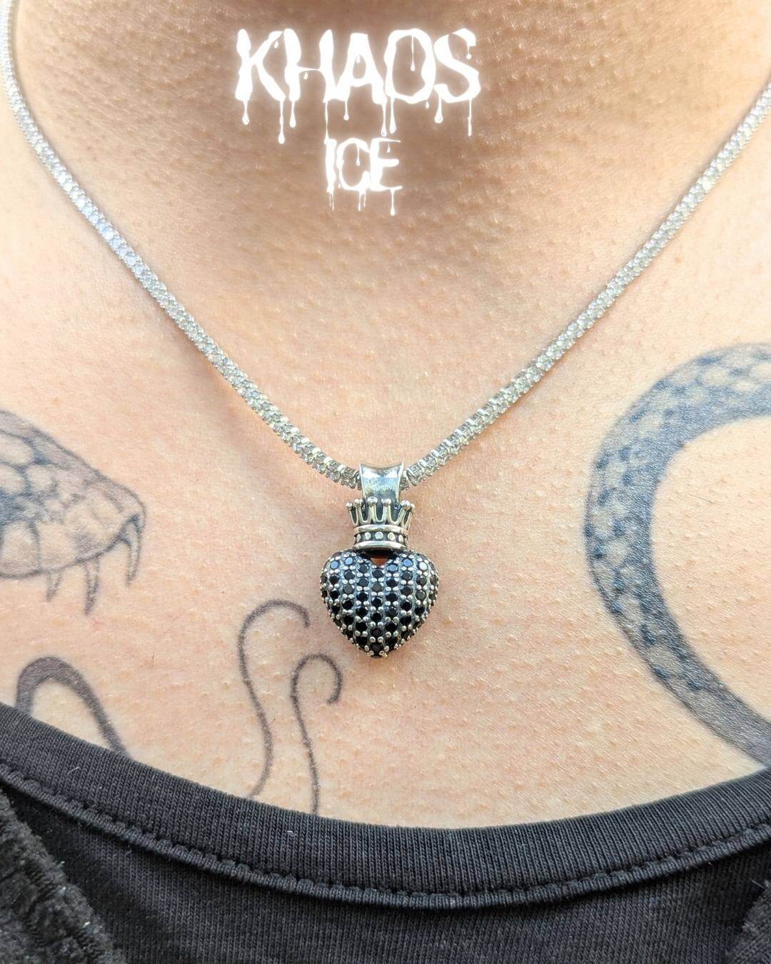 Colgante corazón zirconia cúbica