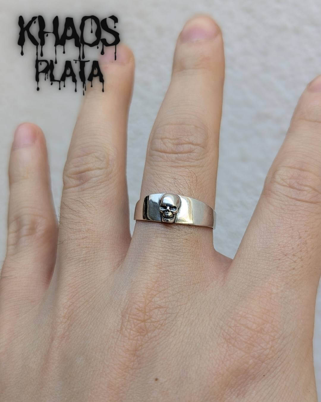 Anillo calavera ajustable 6
