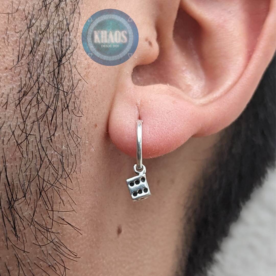 Aros argolla dado Par