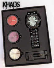 Cargar imagen en el visor de la galería, Reloj garra con cambios de color correa negra
