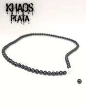 Cargar imagen en el visor de la galería, Collar perlas negras 45 cm
