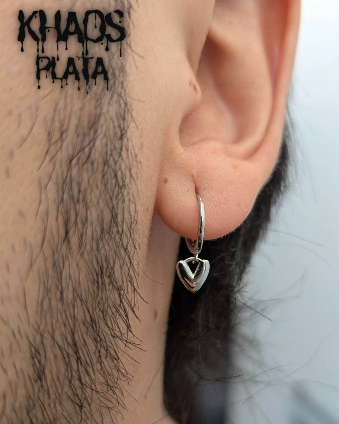 Aros argolla corazón 2