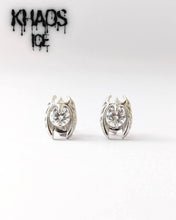 Cargar imagen en el visor de la galería, Aros alados moissanita 8 MM x 10 MM par

