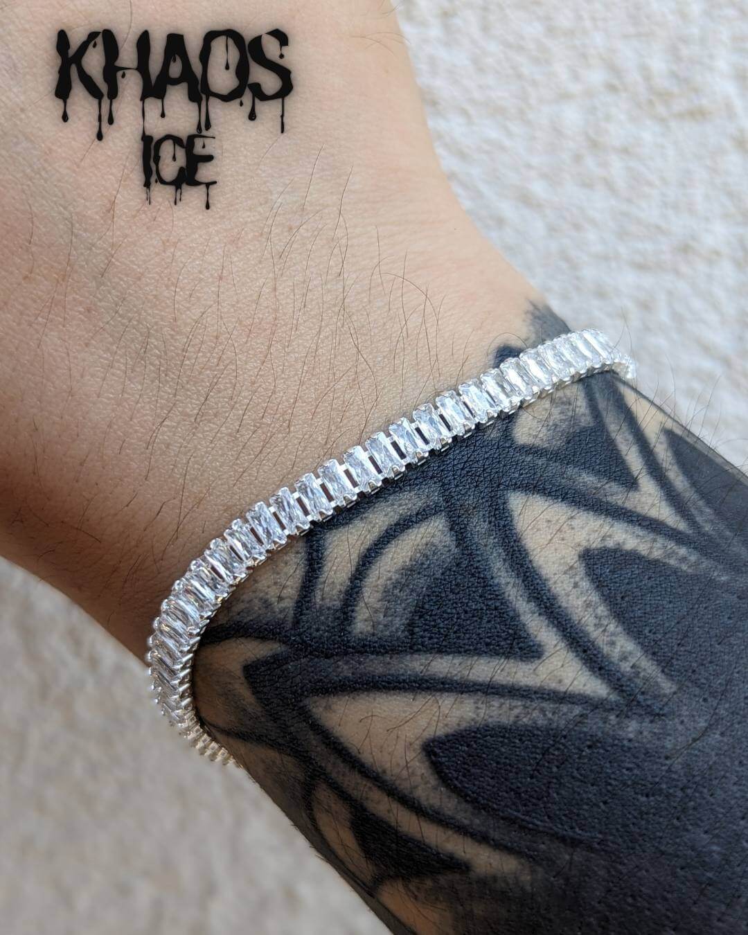 Pulsera baguette 19.5 CM/4 MM