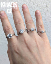 Cargar imagen en el visor de la galería, Anillo lujo moissanita 2 CT ajustable
