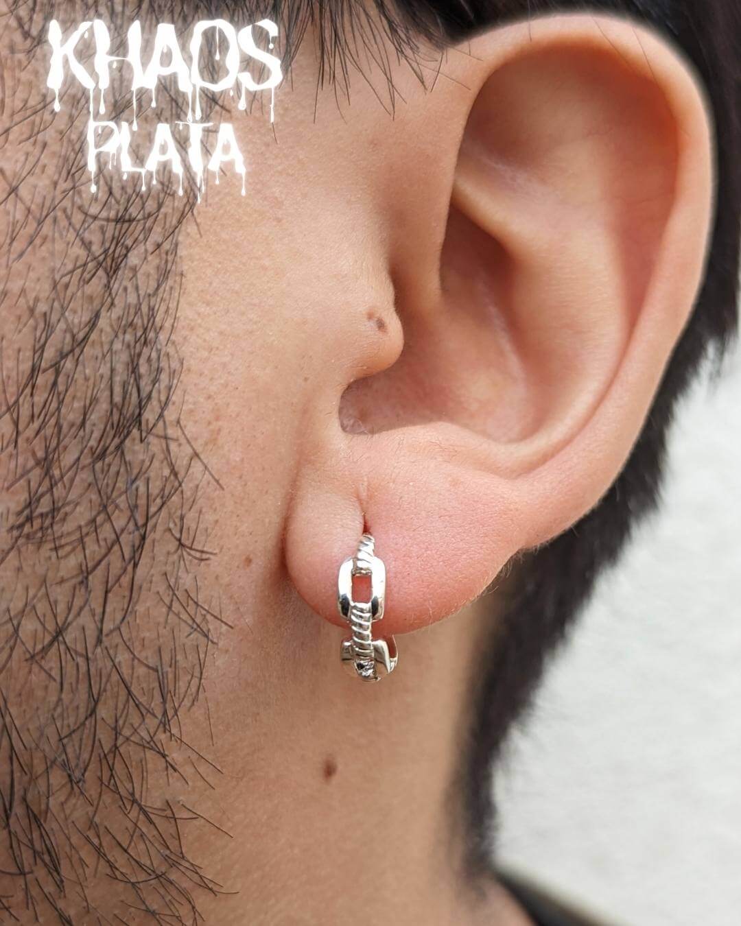 Aros argollas en cadena par