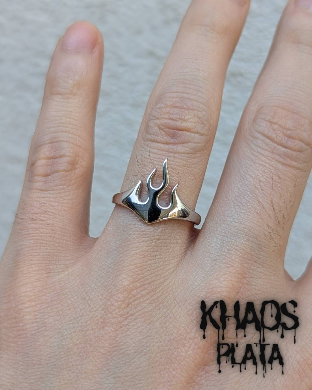 Anillo flamas ajustable 2